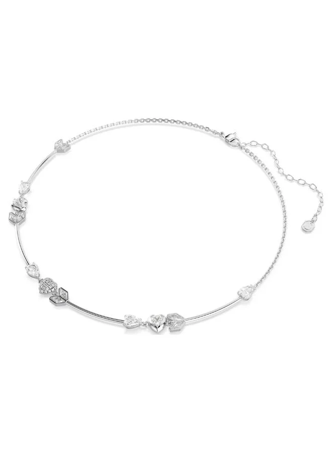 SWAROVSKI Idyllia All Around White Crystal Rhodium Plated Necklace